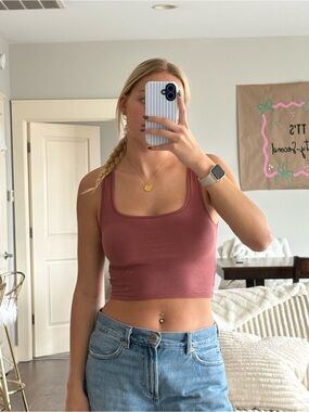SKIMS Redwood Cotton Rib Tank Top - not sold online